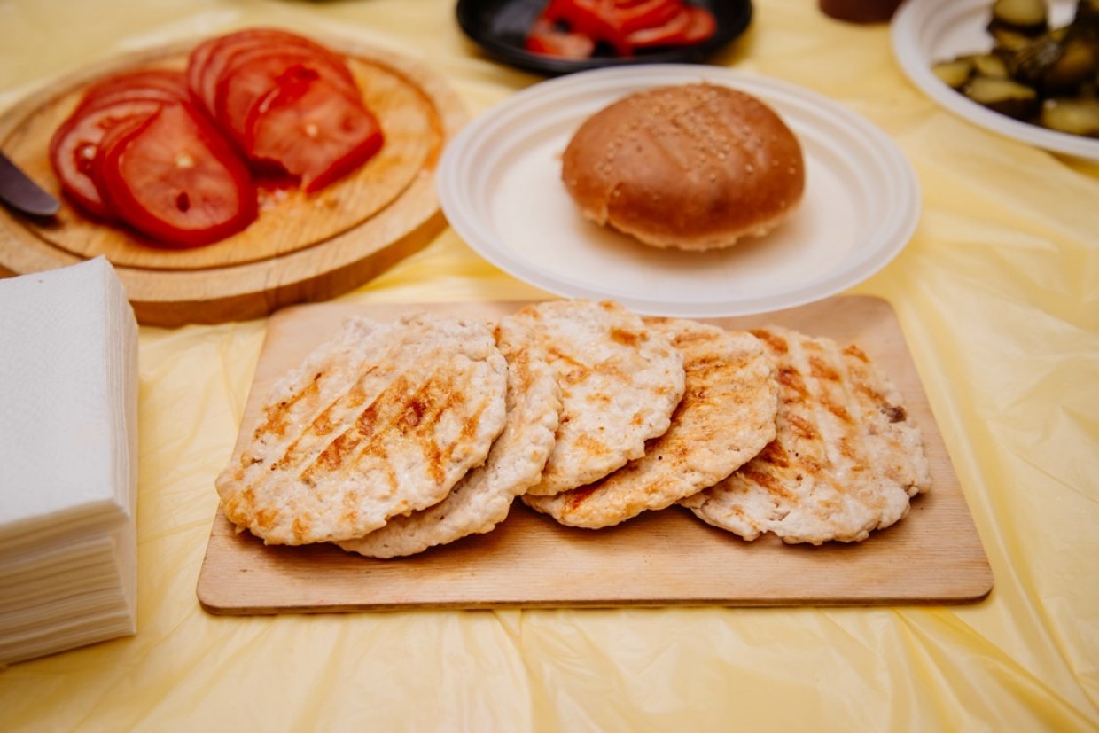Куриные котлеты для бургера Куриные котлеты для бургера