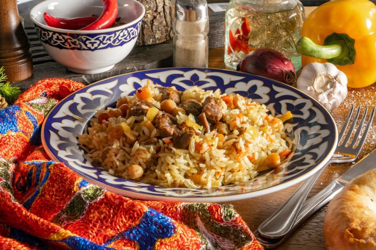 Плов с говядиной и нутом Плов с говядиной и нутом