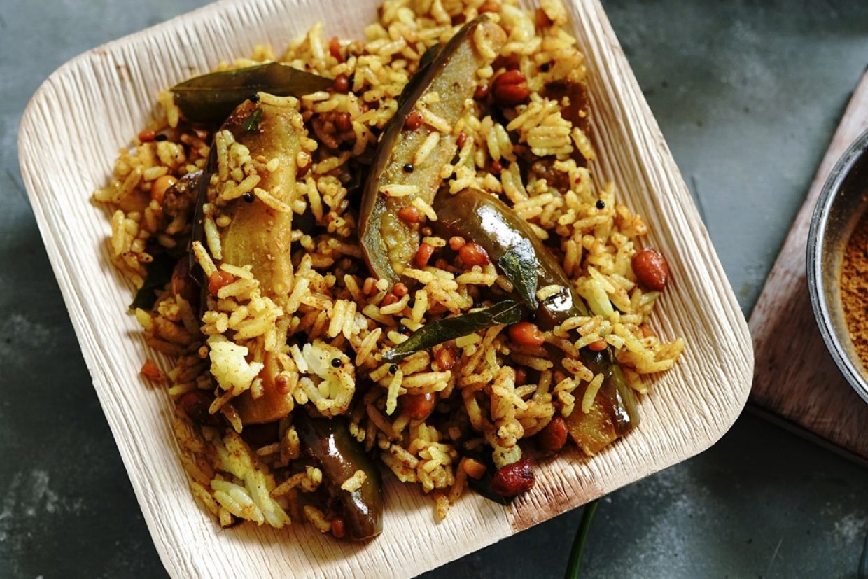 Плов с курицей и баклажанами Плов с курицей и баклажанами