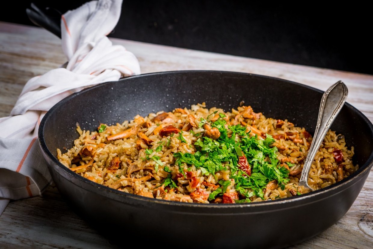 Плов с лисичками Плов с лисичками