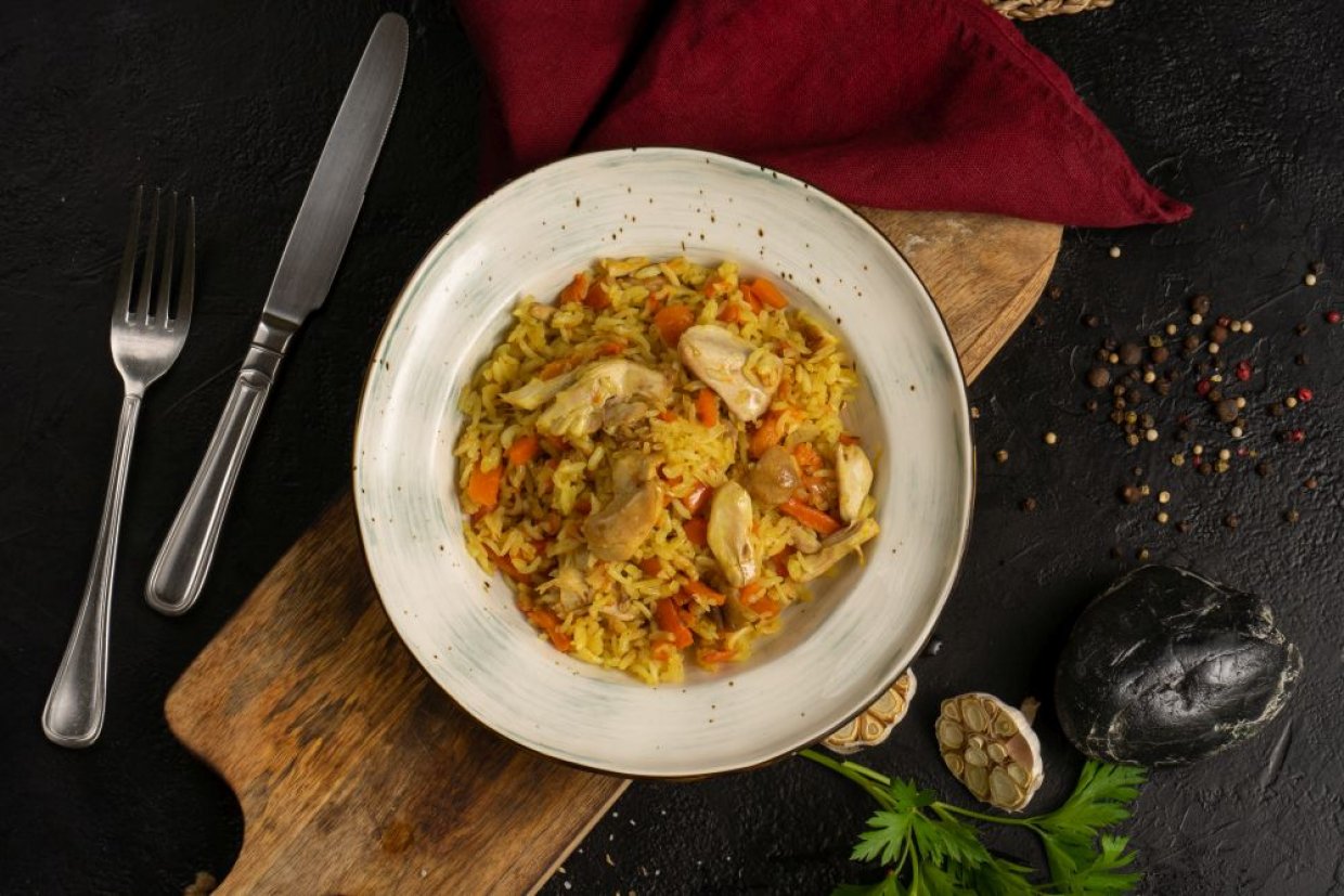 Диетический плов с курицей Диетический плов с курицей