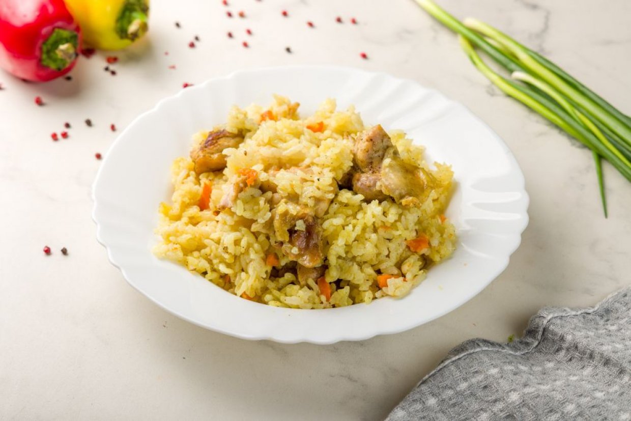 Плов в духовке с курицей Плов в духовке с курицей