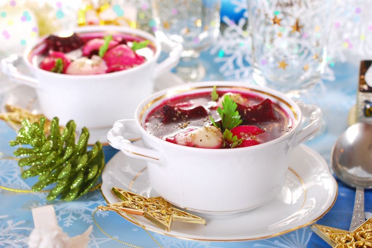 Борщ с галушками Борщ с галушками