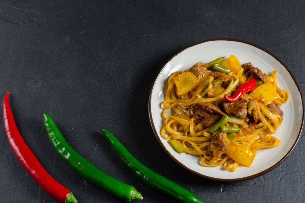 Лагман с курицей в мультиварке Лагман с курицей в мультиварке