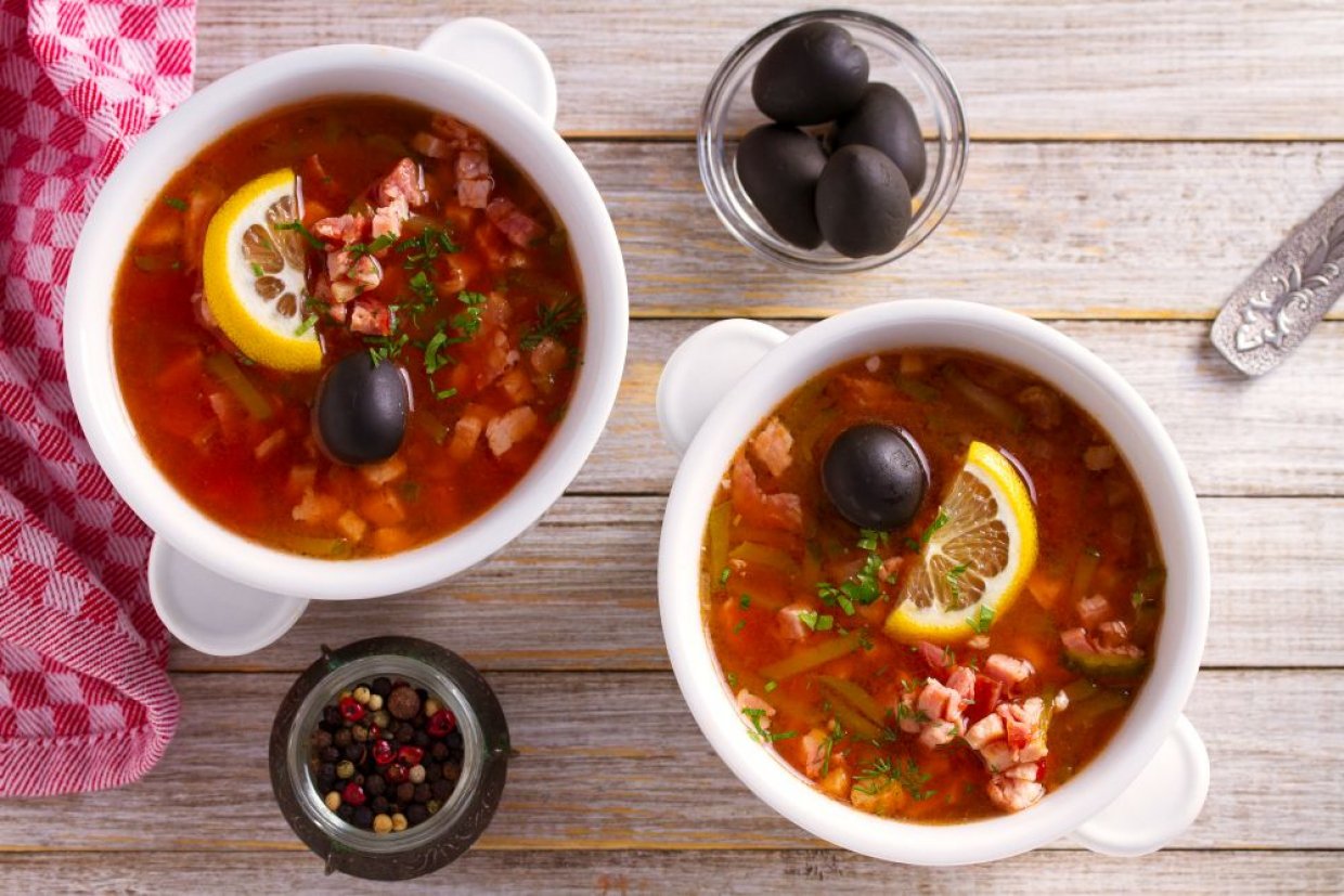 Солянка с краковской колбасой Солянка с краковской колбасой