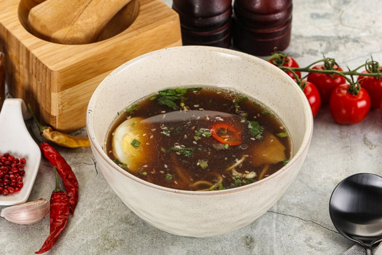 Мисо суп с курицей