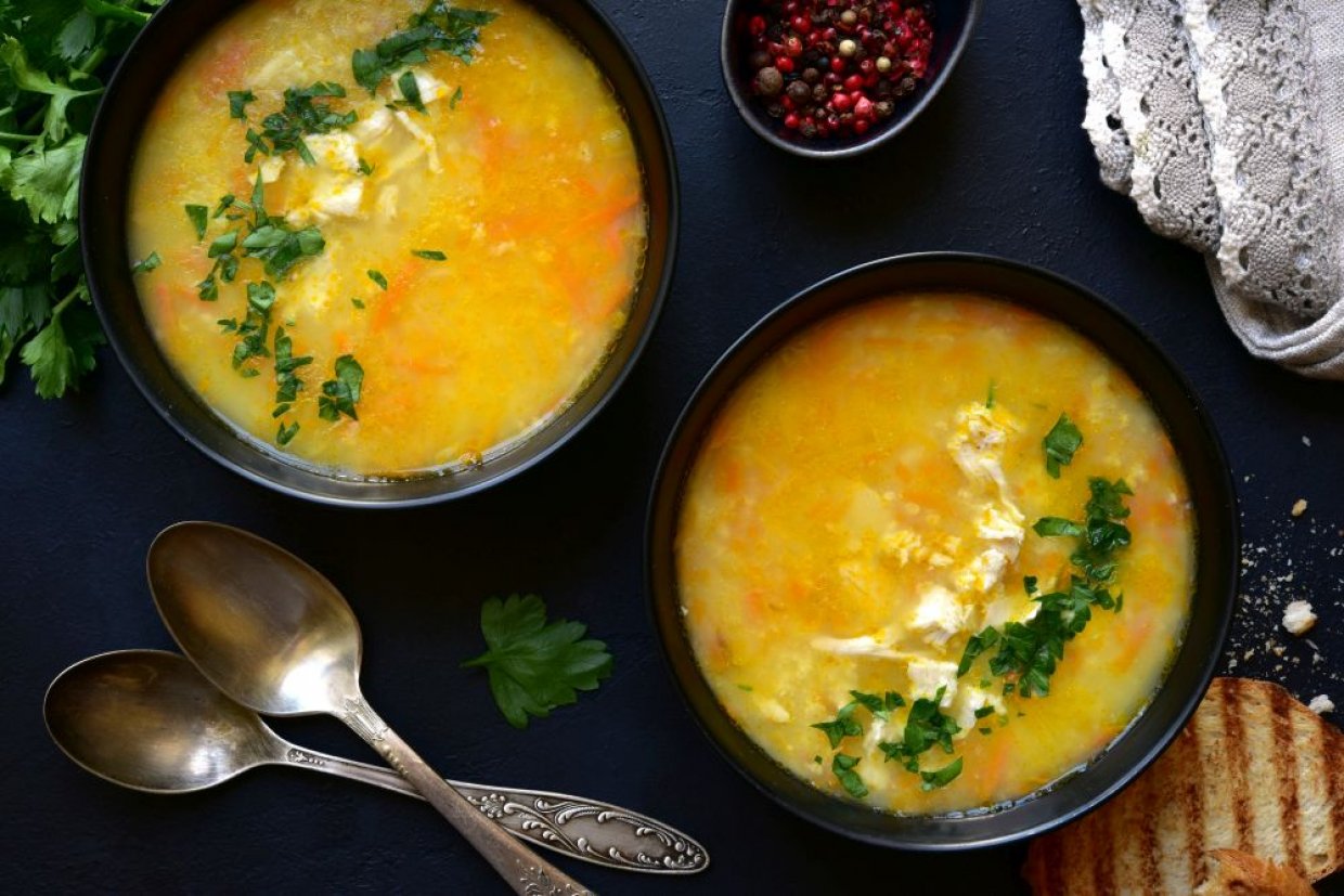 Суп с пшеном и курицей Суп с пшеном и курицей