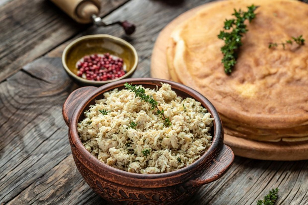 Куриная начинка для блинов Куриная начинка для блинов
