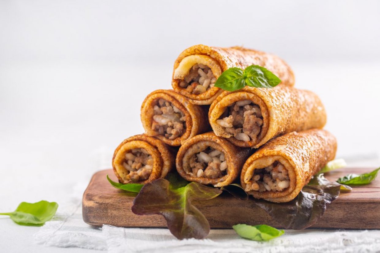 Начинка для блинов из фарша и риса