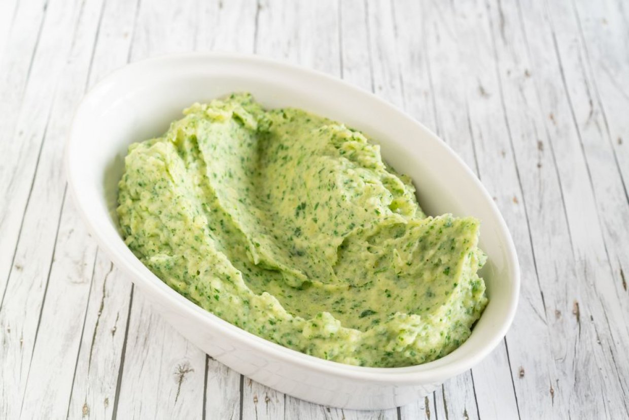 Картофельное пюре с брокколи Картофельное пюре с брокколи