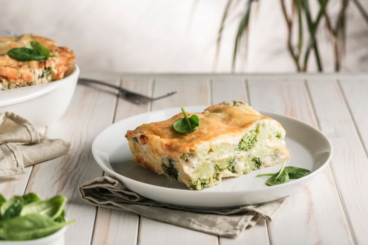 Лазанья с брокколи Лазанья с брокколи