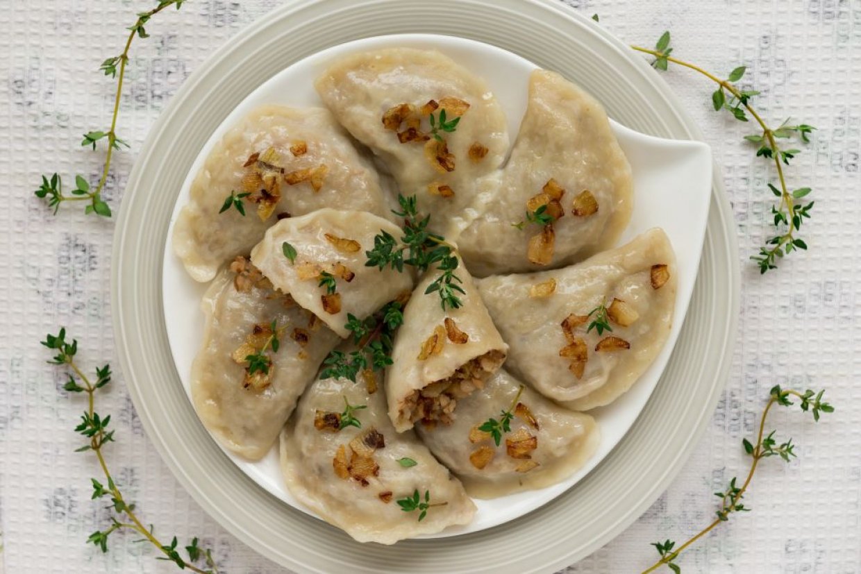Вареники с гречкой Вареники с гречкой