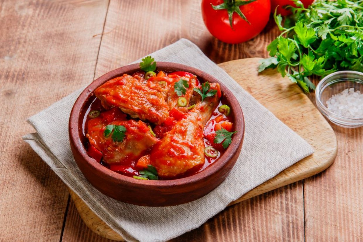 Чахохбили из курицы по-грузински Чахохбили из курицы по-грузински