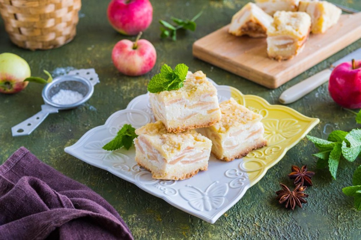 Королевская ватрушка с яблоками Королевская ватрушка с яблоками