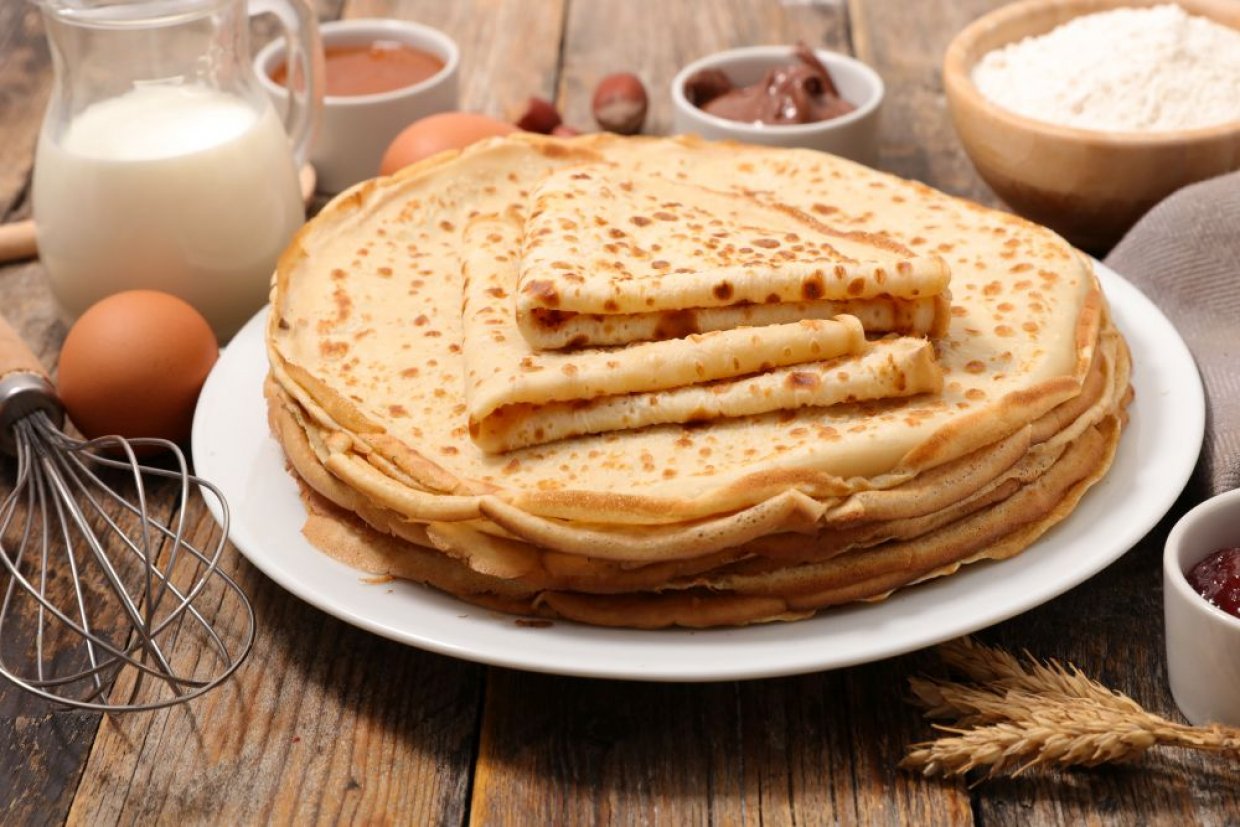 Вкусные тонкие блинчики на молоке без дырочек Вкусные тонкие блинчики на молоке без дырочек