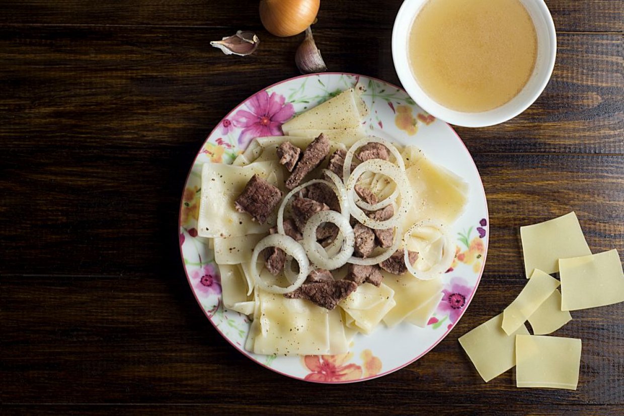 Бешбармак из курицы