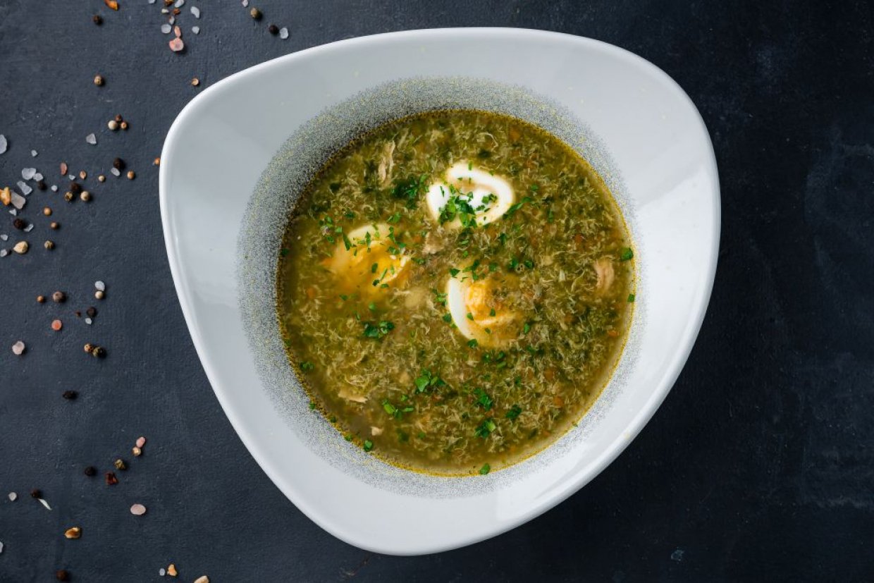 Холодный щавелевый суп