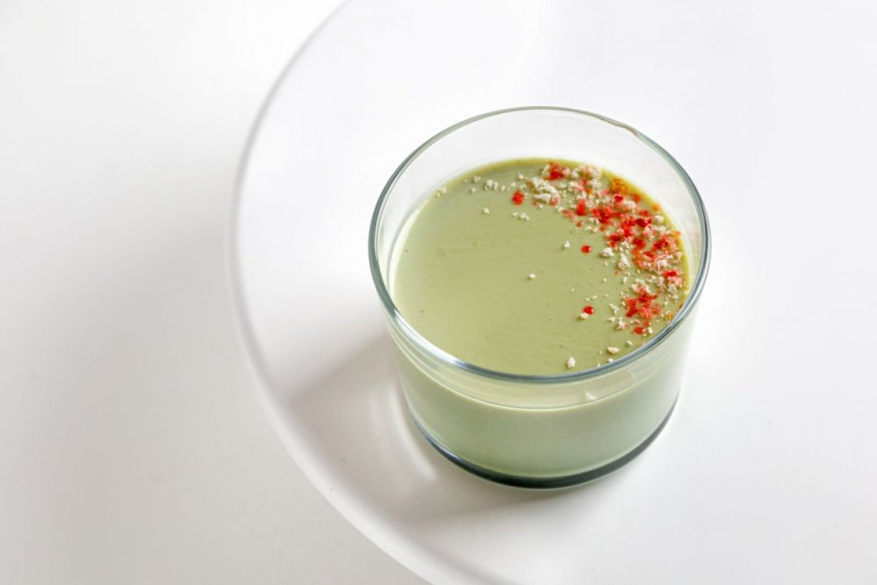 Щавелевая панна-котта