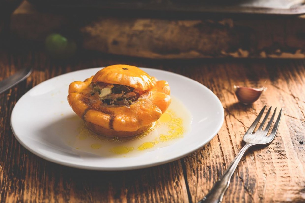 Патиссоны с фаршем в духовке