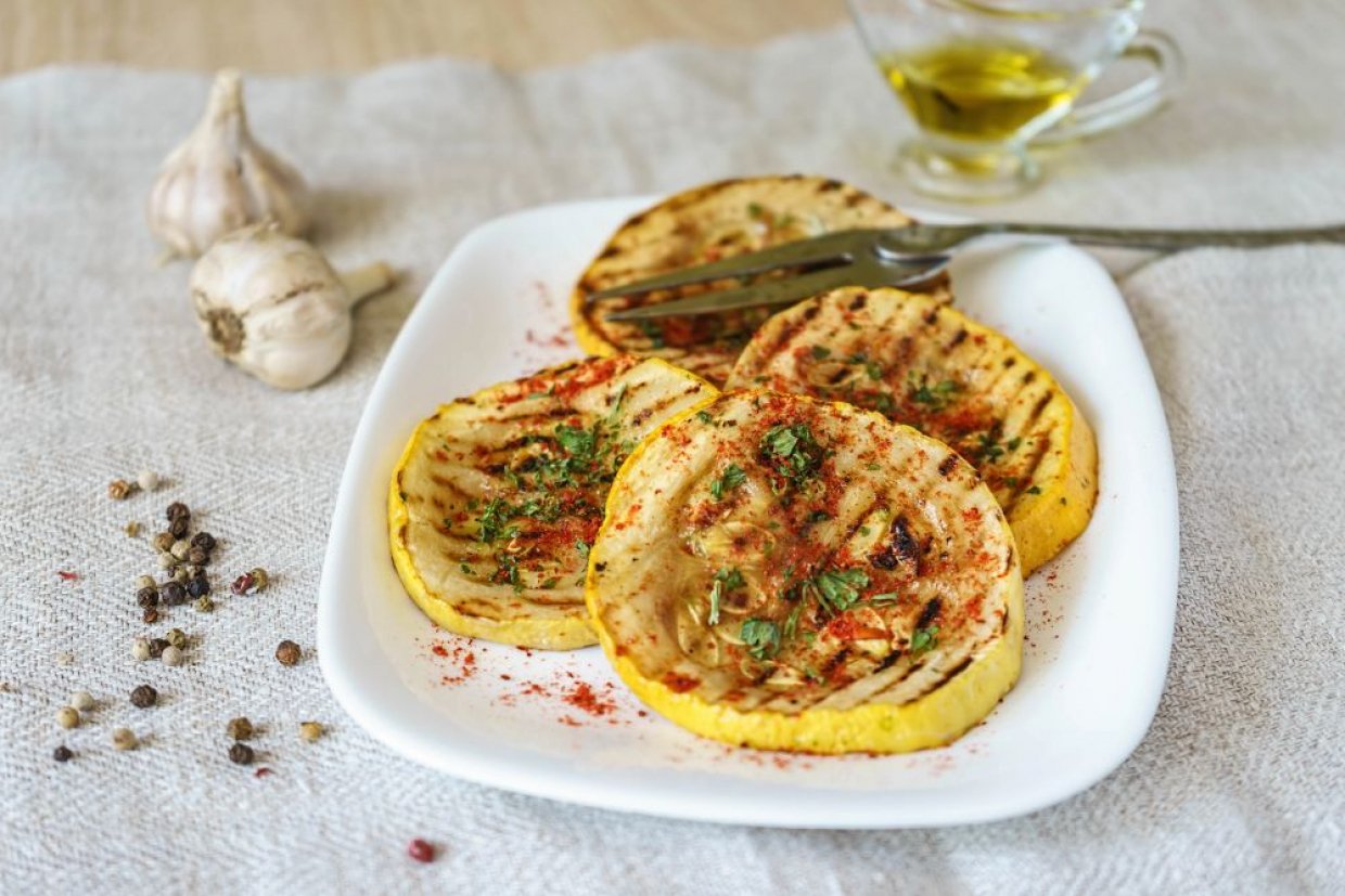 Патиссоны на гриле