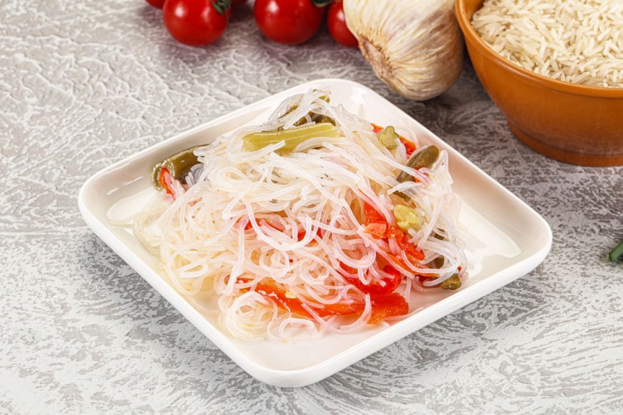 Фунчоза с овощами