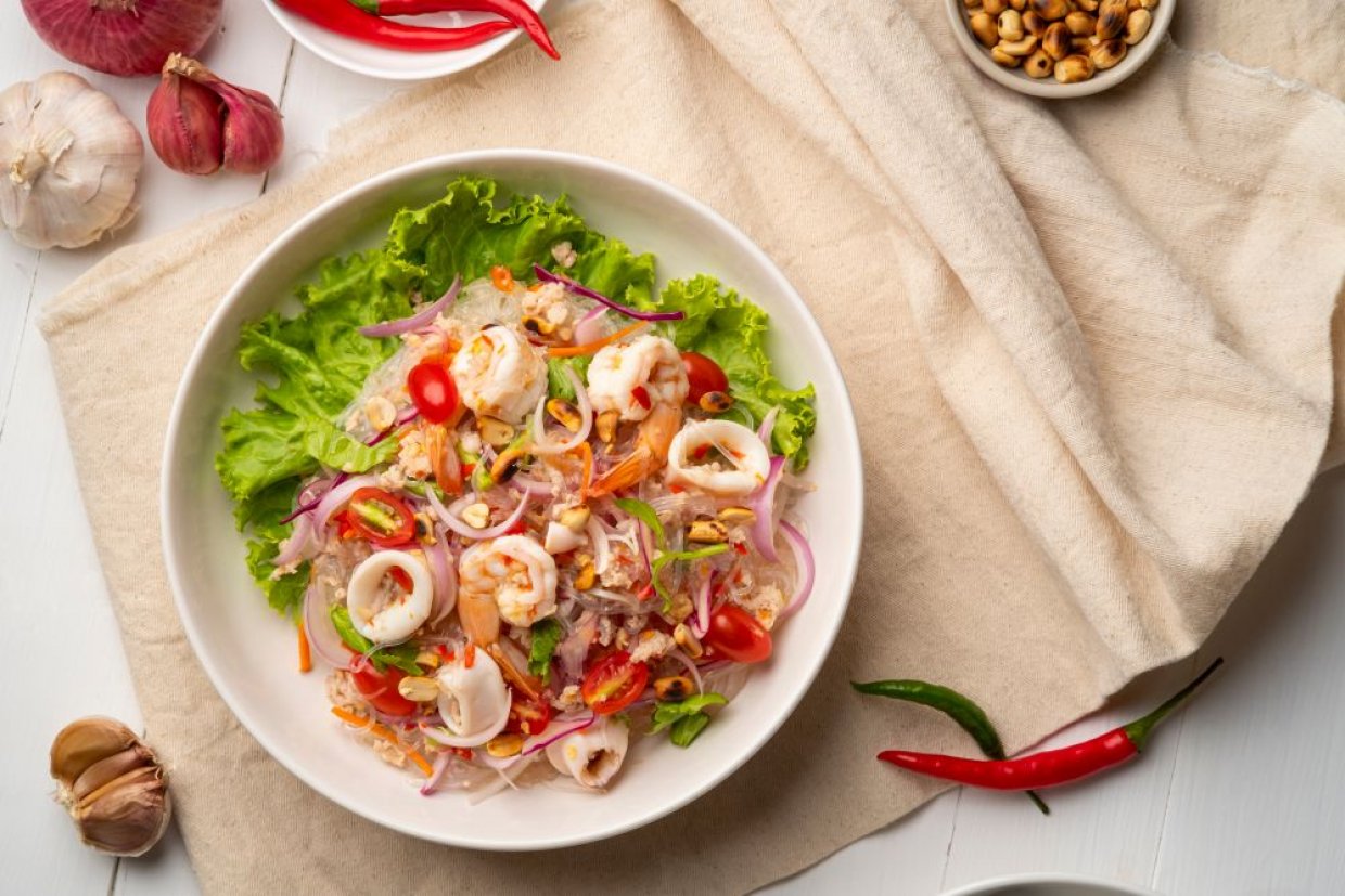 Фунчоза с морепродуктами