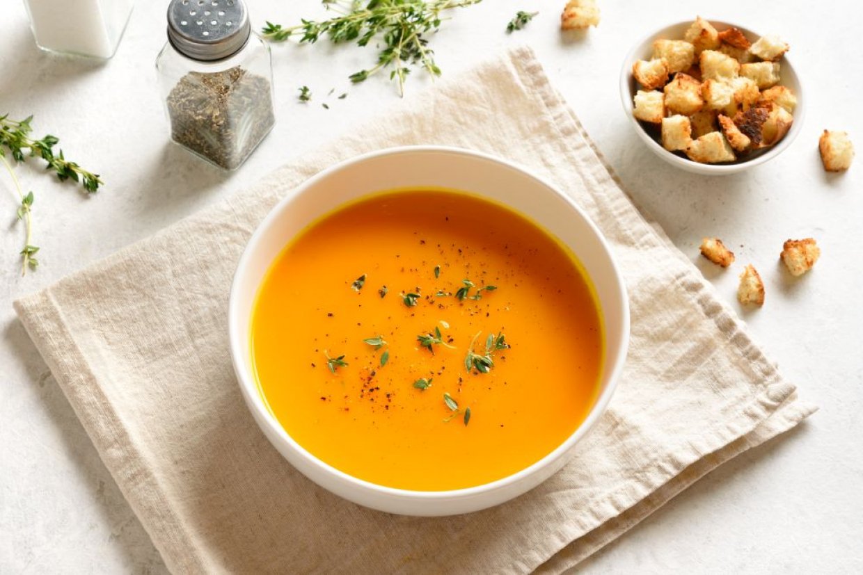 Холодный тыквенный суп-пюре