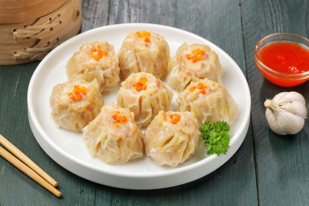 Паровые дим-самы с креветками