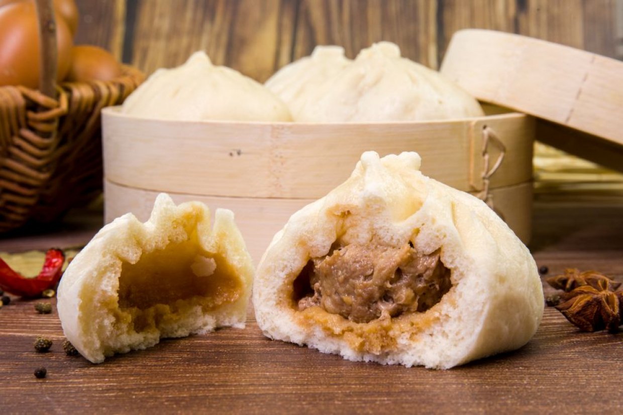 Китайские баоцзы с мясом