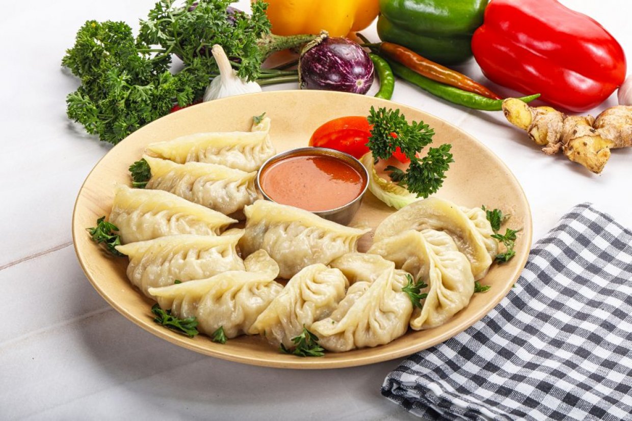 Непальские момо с курицей