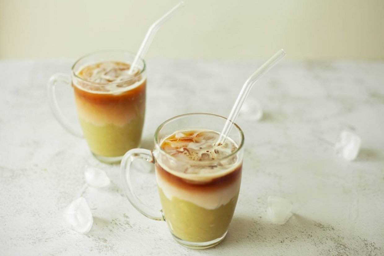 Фисташковый айс-латте