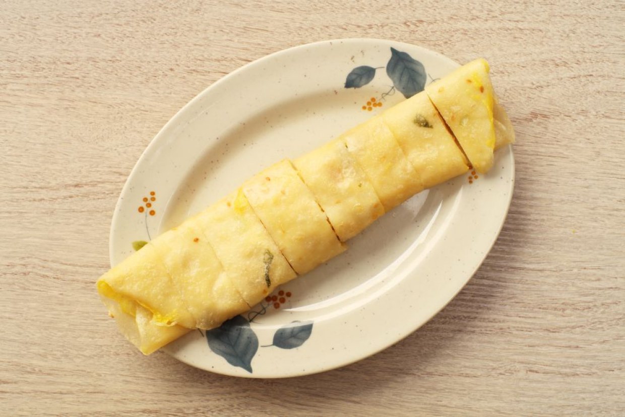 Китайский цзяньбин с яйцом