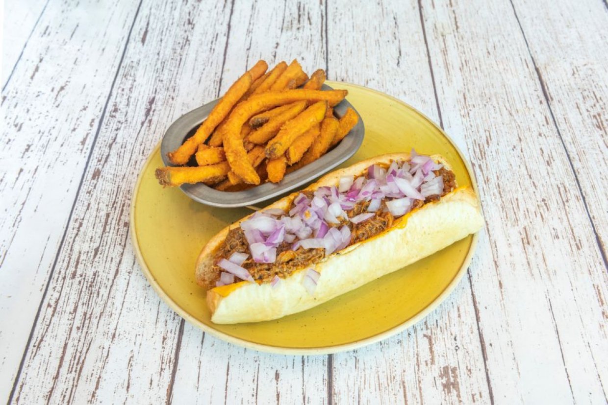 Хот-дог с острым кимчи