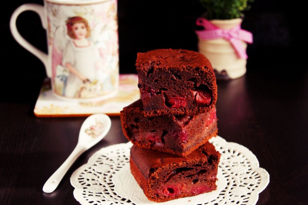 Шоколадный брауни с морской солью