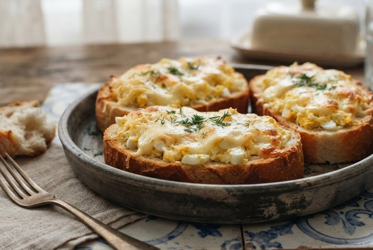 Бутерброды с яйцом и сыром
