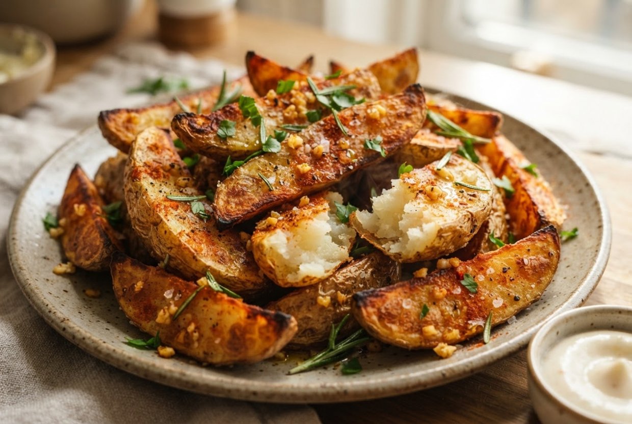 Картошка в аэрогриле дольками