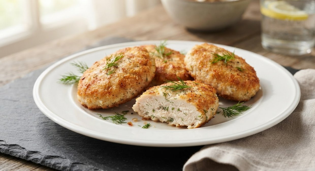 Куриные диетические котлеты в аэрогриле