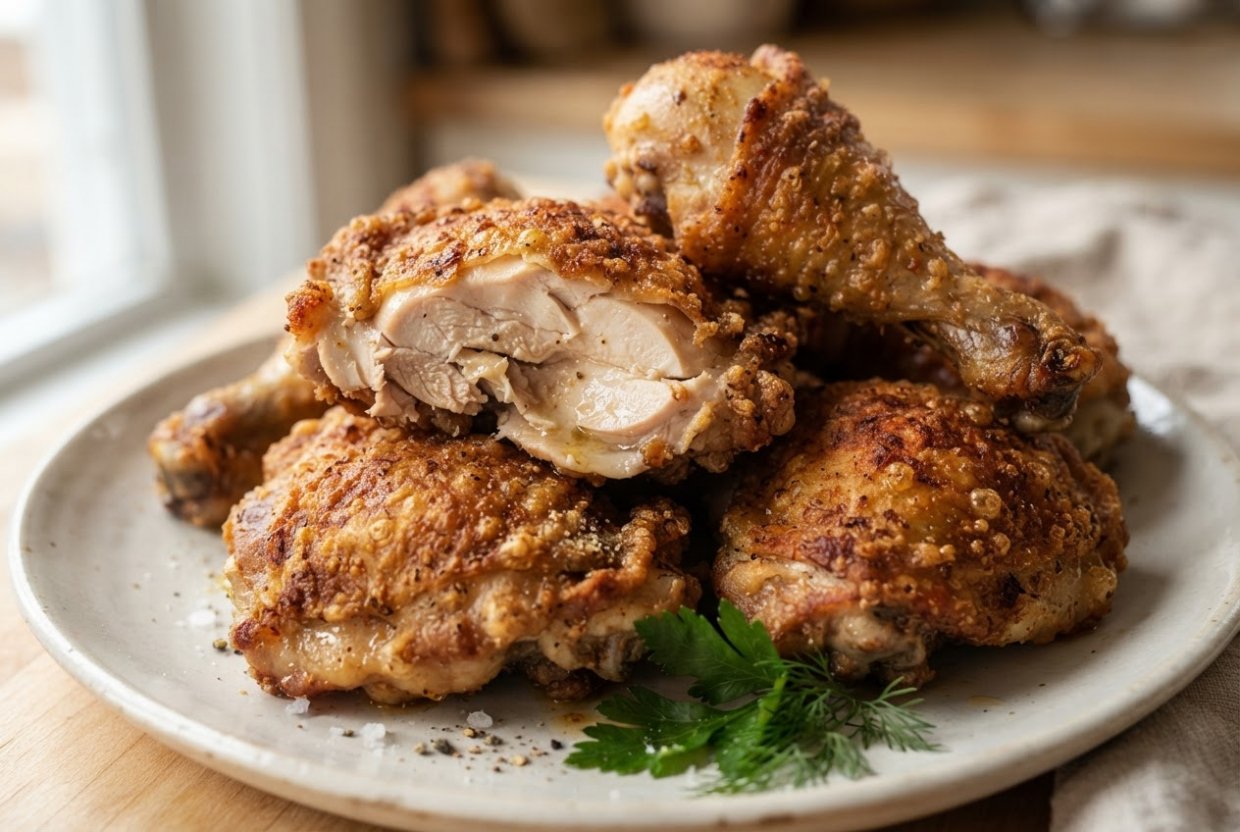 Курица в аэрогриле кусочками с хрустящей корочкой