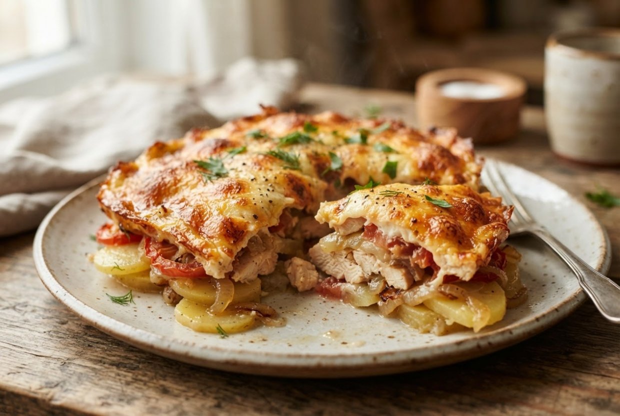 Мясо по французски из курицы в аэрогриле