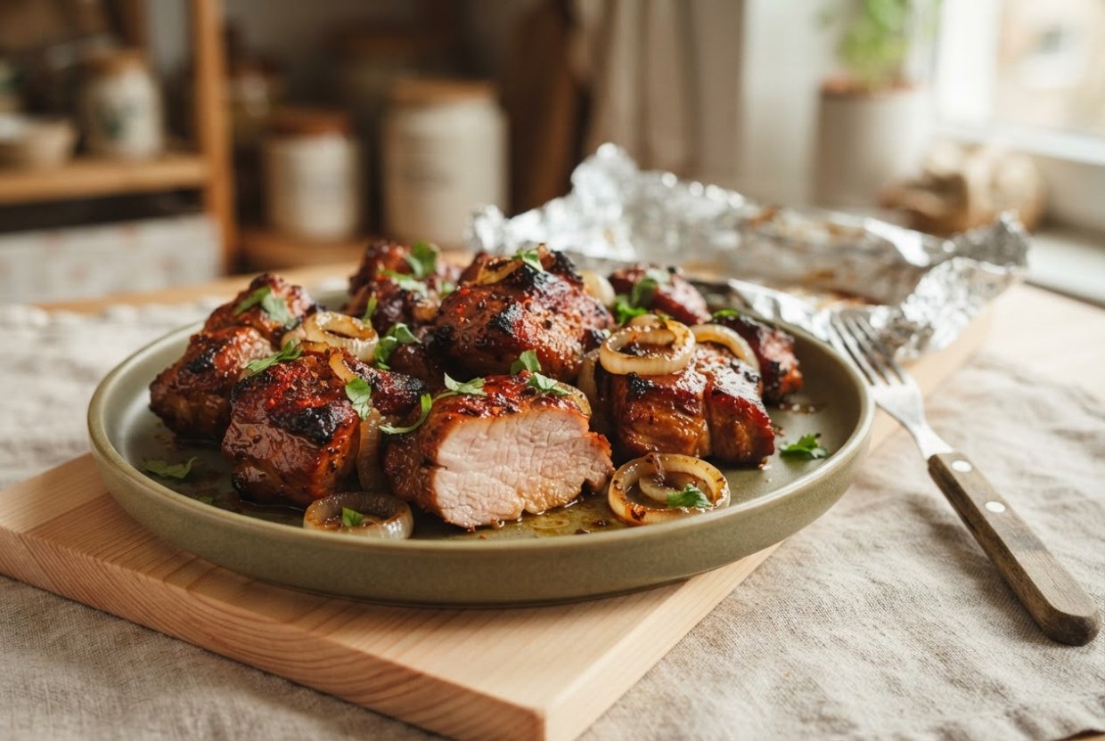 Маринованное мясо в аэрогриле